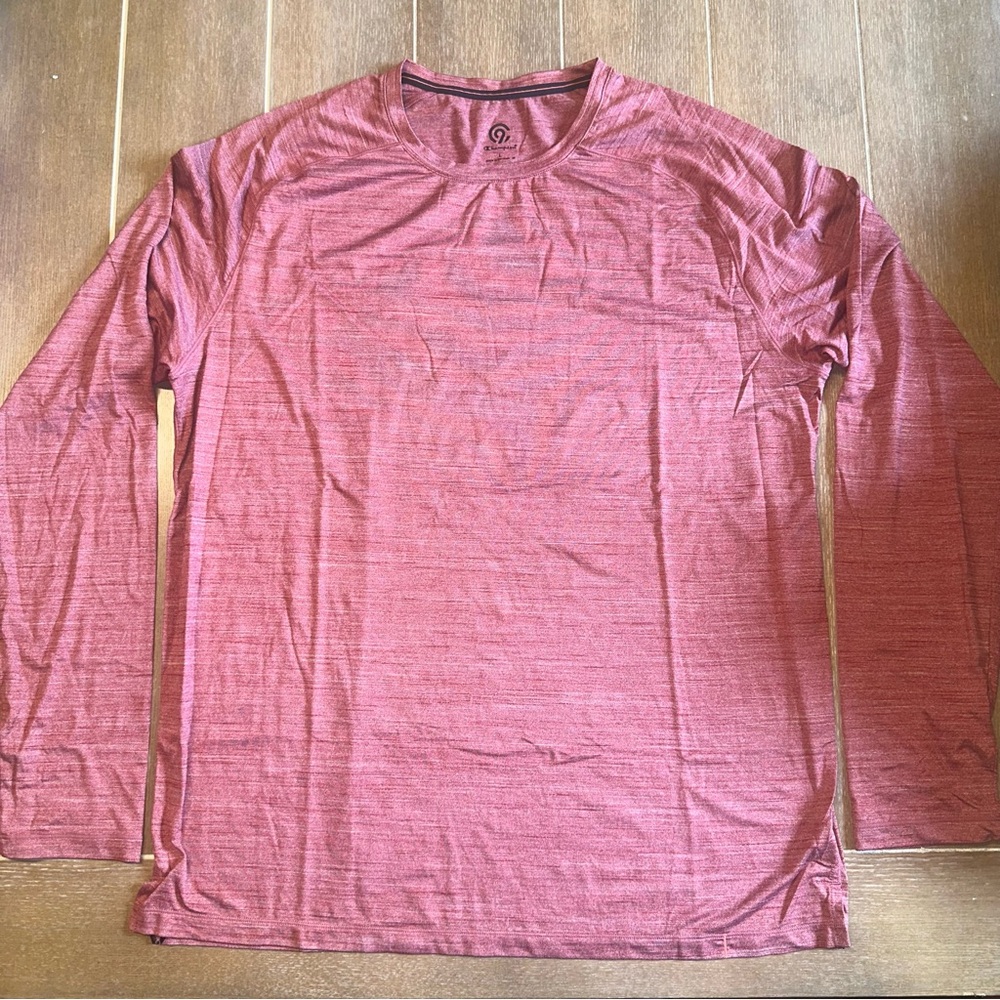 C9 by Champion Men's Heathered Red Long Sleeve Tee Size Large